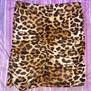 Cheetah print skirt